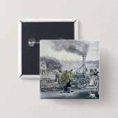 Stephenson's 'Northumbrian' Vierkante Button 5,1 Cm (Voorkant /achterkant)