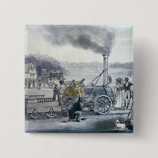 Stephenson's 'Northumbrian' Vierkante Button 5,1 Cm (Voorkant)