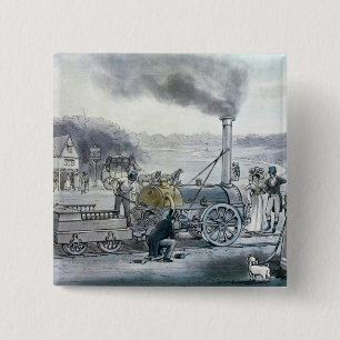 Stephenson's 'Northumbrian' Vierkante Button 5,1 Cm