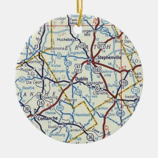 Stephenville Commanche and Dublin Ornament (Voorkant)