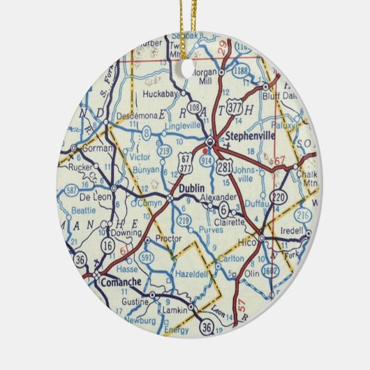 Stephenville Commanche and Dublin Ornament (Links)