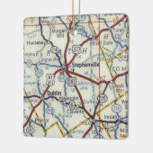 Stephenville TX  Map Keramisch Ornament (Links)