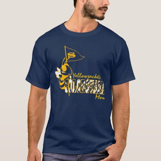 Stephenville Yellowjackets Colorguard mama T-shirt (Voorkant)