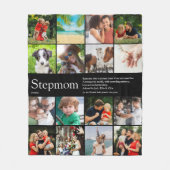 Stepmam Bonus Ma Definition Photo Collage Fleece Deken (Voorkant)