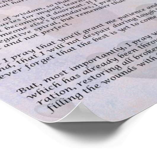 Stepmam Prayer poster 8x10 - geen bio-kinderen (Hoek)