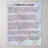 Stepmam Prayer poster 8x10 - geen bio-kinderen (Voorkant)