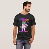 Stepmam van de Birthday Princess Girl Dabbing Unic T-shirt (Voorkant volledig)