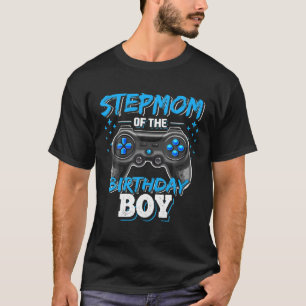 Stepmam van de geboorte jongen die familie video a t-shirt