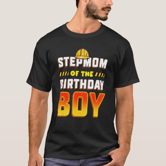 Stepmam van de geboorte van de jongen t-shirt (Voorkant)