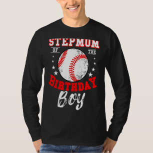 Stepmam van de honkbal-honkbal-feestdag t-shirt