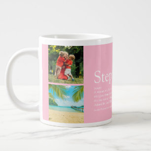 Stepmama Definition Fun Photo Collage Girly Pink Grote Koffiekop