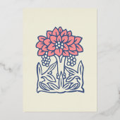 Stepmama Moederdag Roos Gold Folie Feestdagenkaart (Achterkant)