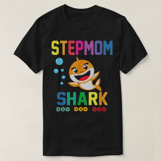 Stepmama Shark Shirt Stepmama Shark Lover Family M (Design voorkant)