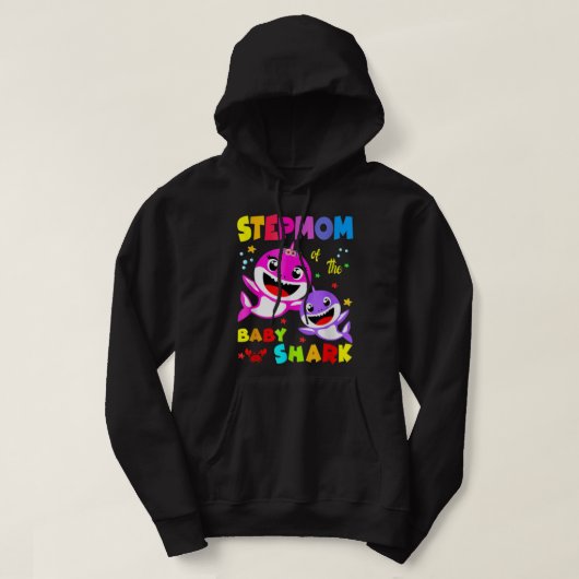 Stepmama Shark Stepmama Shark Family Moederdag Hoodie (Design voorkant)