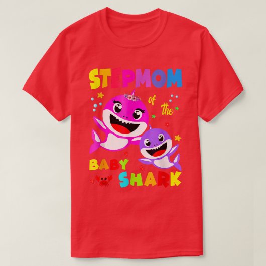 Stepmama Shark Stepmama Shark Family Moederdag T-shirt (Design voorkant)