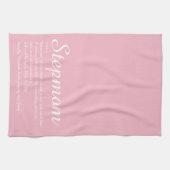 Stepmama Stepmoeder Definition Roze Theedoek (Horizontaal)