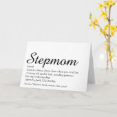 Stepmama, Stepmoeder Definition Script Kaart (Gele Bloem)