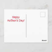 Stepmoeder "Dank je" | Rode Moederdag Briefkaart (Achterkant)