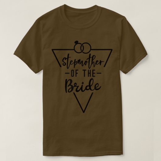 Stepmoeder van de Bride Family Rehearsal Day Bache T-shirt (Design voorkant)