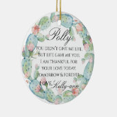 Stepmoeder van de bride Gift Keramisch Ornament (Rechts)