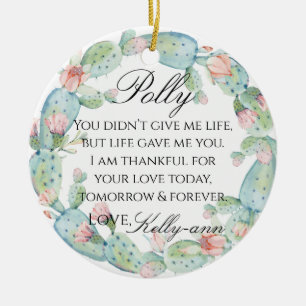Stepmoeder van de bride Gift Keramisch Ornament