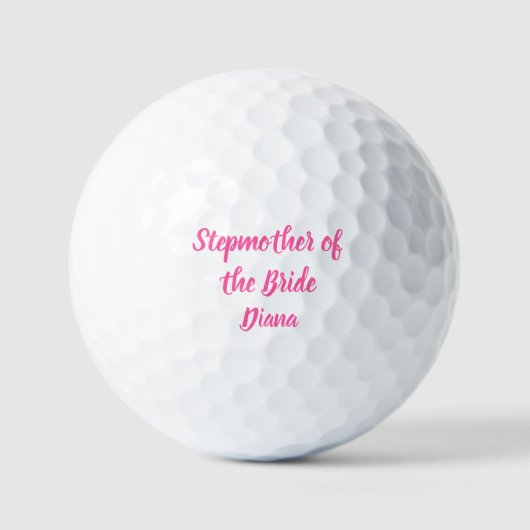 Stepmoeder van de bruid Bachelorette Party Bruilof Golfballen (Voorkant)