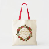 Stepmoeder van de bruid herfst bloemenbruiloft tote bag (Voorkant)