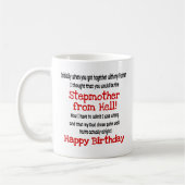 Stepmoeder van de hel Funny Birthday Koffiemok (Links)