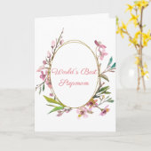 Stepmoeder World's Greatest Stepmama Moederdag Kaart (Gele Bloem)