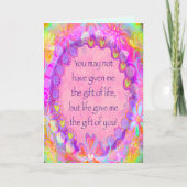 Stepmom Bonus Moederdag  Roze Kaart (Voorkant)