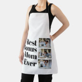 Stepmom cadeau Beste Bonus Moeder 3 Fotocollage Schort (Insitu)