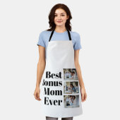 Stepmom cadeau Beste Bonus Moeder 3 Fotocollage Schort (Gedragen)