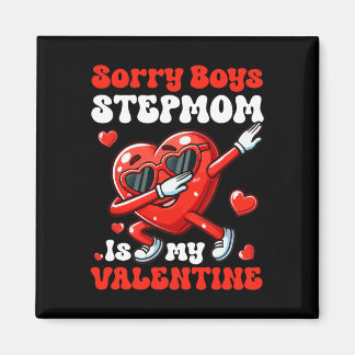 Stepmom is My Valentijn Boys Funny Dabbing Heart S Magneet