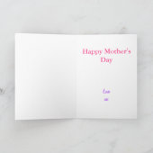 Stepmom Mom-asaurus Dinosaurus Moederdag Feestdagen Kaart (Binnen)