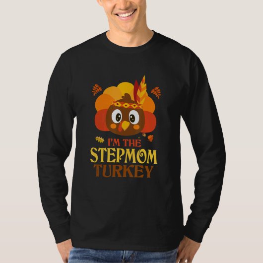Stepmom Turkey Family Matching Thanksgiving Christ T-shirt (Voorkant)