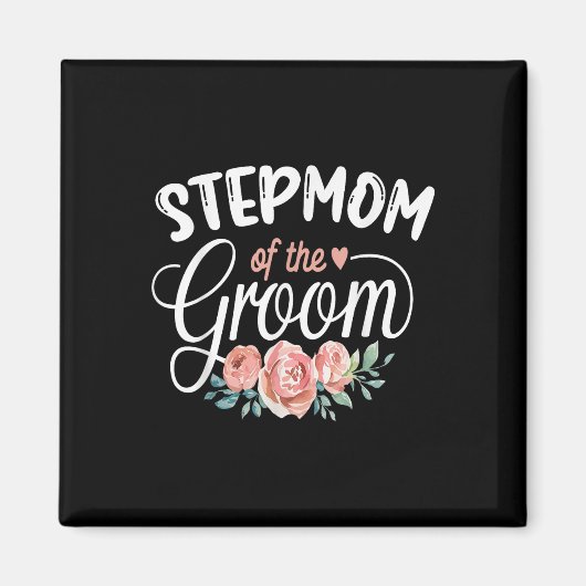 Stepmom van de bruidegom geschenken moeder bruid b magneet (Voorkant)