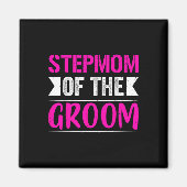 Stepmom van de bruidegom geschenken moeder bruid b magneet (Voorkant)