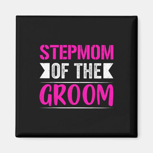 Stepmom van de bruidegom geschenken moeder bruid b magneet (Voorkant)