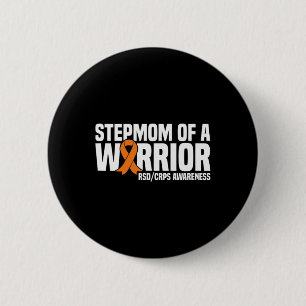 Stepmom van een krijger Sinaasappel lint RSDCRPS A Ronde Button 5,7 Cm