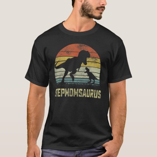 Stepmomsaurus Rex Dinosaur Stepmam Saurus T-shirt (Voorkant)
