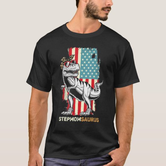 Stepmomsaurus Rex Step Ma Dinosaur Rex Stepmaa T-shirt (Voorkant)
