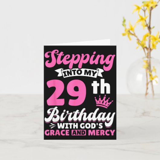 Stepng Into My 29th Birthday With Gods Grace And M Kaart (Gele Bloem)