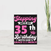 Stepng Into My 35th Birthday With Gods Grace And M Kaart (Voorkant)
