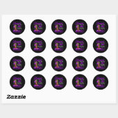 Stepng Into My 65th Birthday Headwrap Black Woman  Ronde Sticker (Vel)