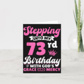 Stepng Into My 73rd Birthday With Gods Grace And M Kaart (Voorkant)