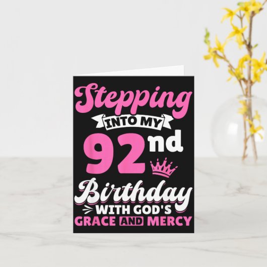 Stepng Into My 92nd Birthday With Gods Grace And M Kaart (Gele Bloem)