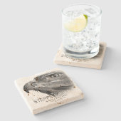 Steppe Eagle ストーンコースター Stenen Onderzetter (Zijkant)