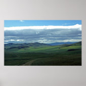 Steppe en Sky Poster (Voorkant)