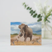 Steppe Mammoth-Briefkaart Briefkaart (Staand voorkant)