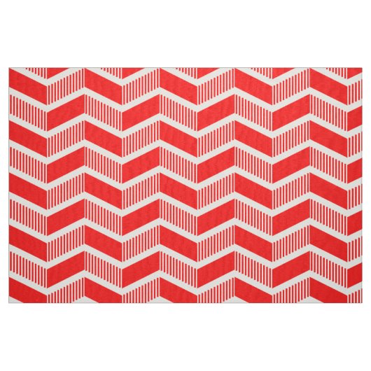 Stepped Chevrons - Rood Stof (Fat Quarter)